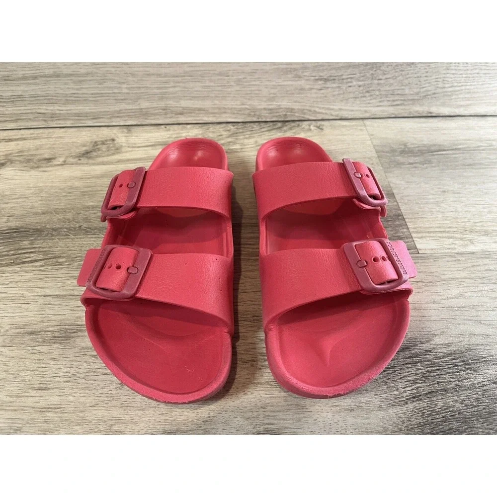 Birkenstock Arizona Eva Size Ladies Womens 2‎ Pink Buckle Sandals Summer